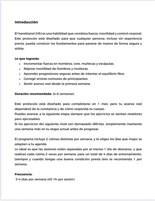 HANDSTAND BEGGINERS