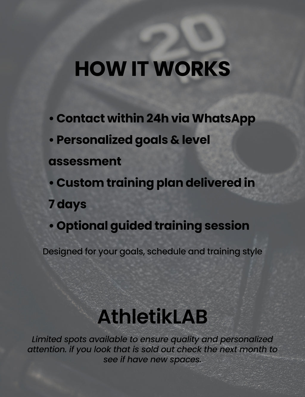 Personal Training (ONLINE)